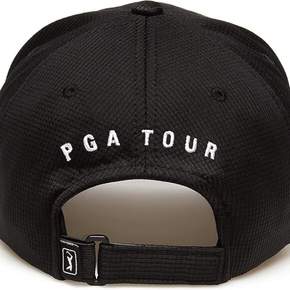 Brand New! PGA TOUR Mens Black Airflux Mesh Cap - Picture 3 of 3